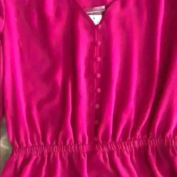 Pink V neck blouse - Picture 2 of 2